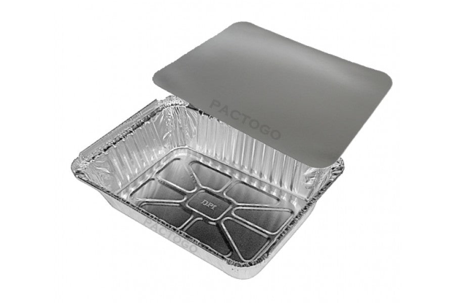 1 lb. Oblong Take-Out Foil Pan With Dome Lid Combo