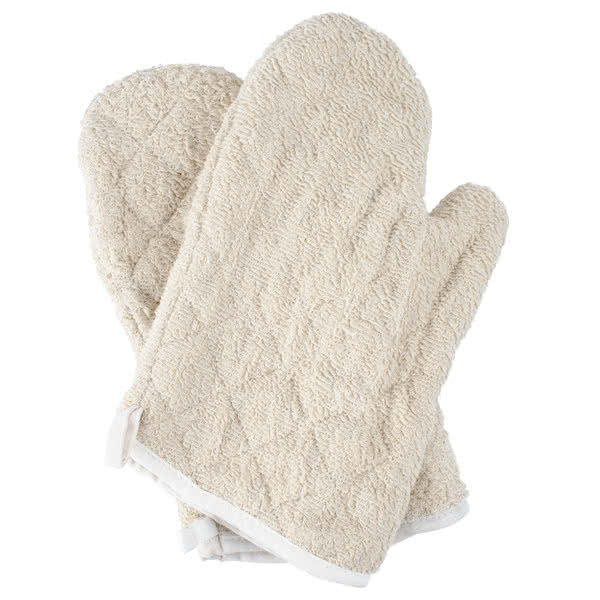 13 Terry Oven Mitts with Steam Barrier