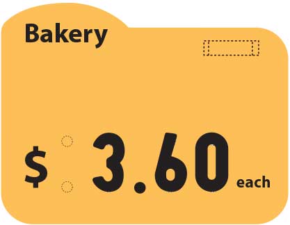 Cheese/Bakery Custom Tags