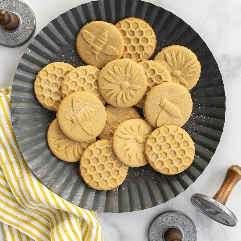 Nordic Ware Aluminium Honey Bee Cookie Stamps (Set of 3 ) 01250