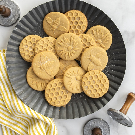 Nordic Ware Aluminium Honey Bee Cookie Stamps (Set of 3 ) 01250