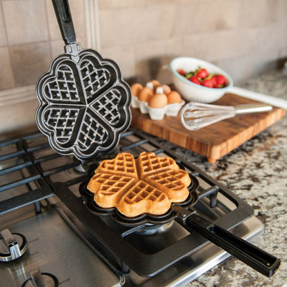 Nordic Ware Sweetheart Waffler Black Cast Aluminum 01705