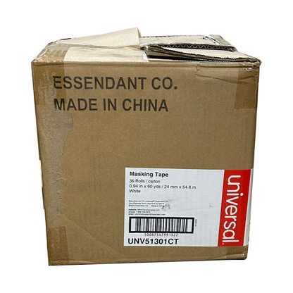 Universal UNV51301CT General-Purpose Masking Tape, 0.94" x 60 yd (36/Case)