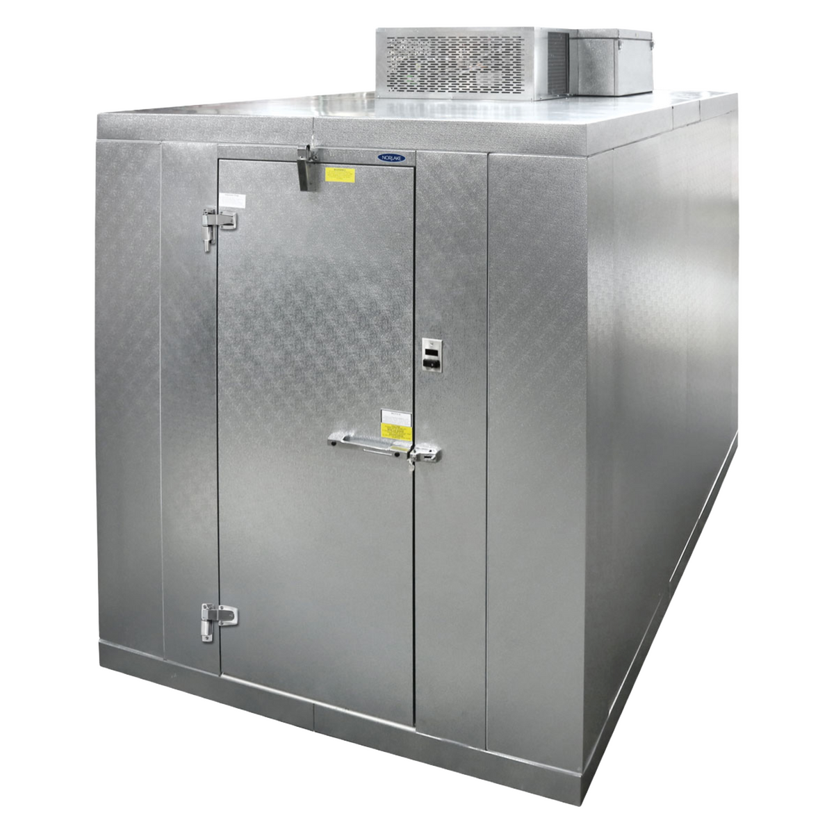 Norlake Kold Locker 6' x 8' x 7'7" Indoor Walk-In Cooler with Floor & Capsule Pak (Left Hinge, 30" Door) – Clearance / Unassembled Kit