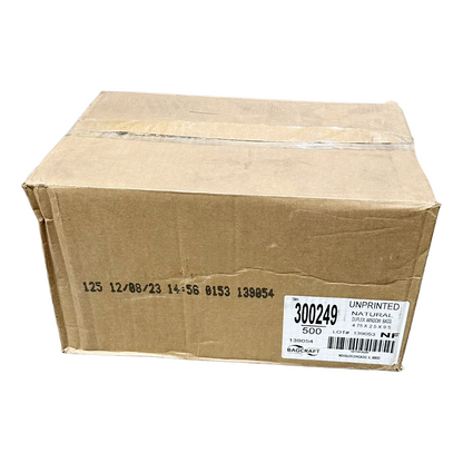 Bagcraft EcoCraft 300249 1 lb. Stand-Up Window Bags with Tin-Tie Closure 500/Case