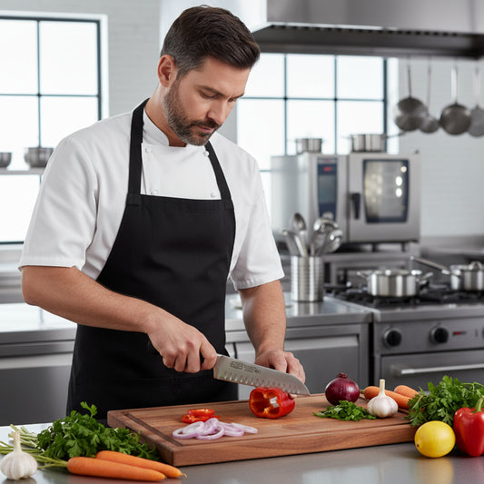 Winco Acero Santoku Knife 7" Blade 12" O.A.L. KFP-70