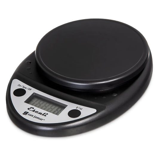 San Jamar Charcoal Primo Round Digital Scale SCDG11BK