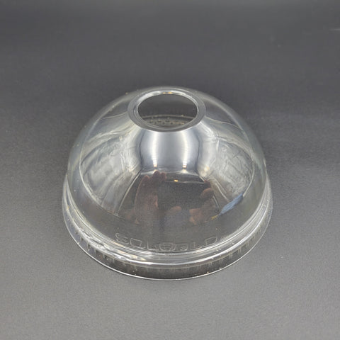 Dart Mfg. Clear Dome Lid With Small Hole For Clear Cups DLR626 - 100/Pack