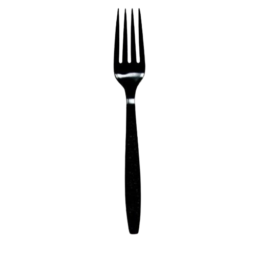 X-Heavy Weight Bulk Polystyrene Fork Black - 1000/Case