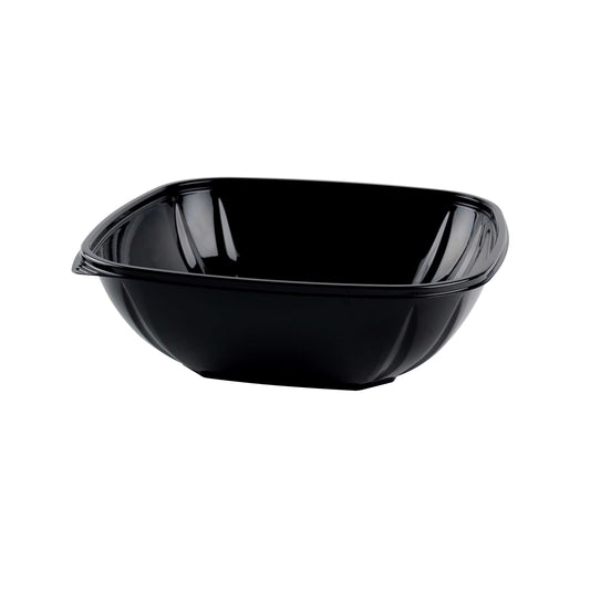 Fineline Large Square Super Bowl Black 64 oz. 15064L-BK - 25/Case