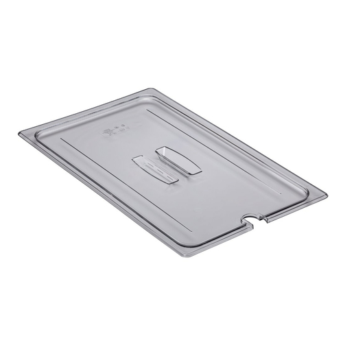 Cambro Camwear Poly Food Pan Cover Notched Full Size 10CWCHN135