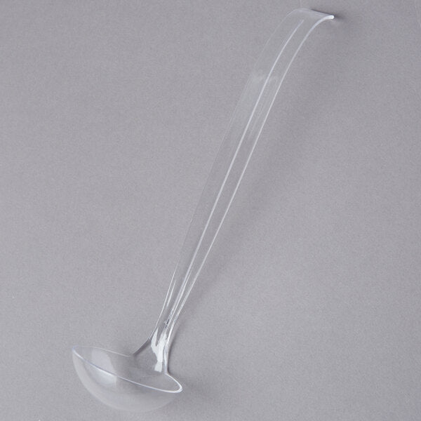 Fineline Clear Plastic Punch/Serving Disposable Ladle 2 oz. 3306-CL