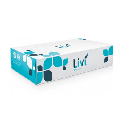 Livi 11513 VPG Select 2-Ply Embossed Facial Tissue, 8.37" x 8.07" (30/Case)