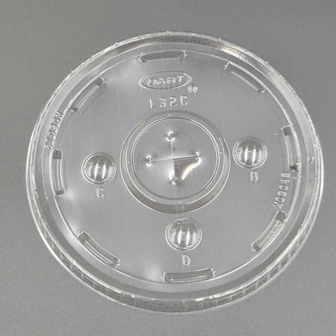 Dart Mfg. Clear Slotted Straw Lid for 32 oz. Cups L32CR - 50/Pack