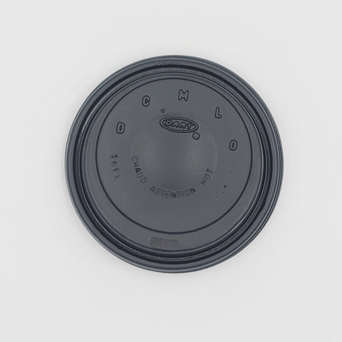 Dart Mfg. Cappuccino Dome Lid Black - 100/Pack