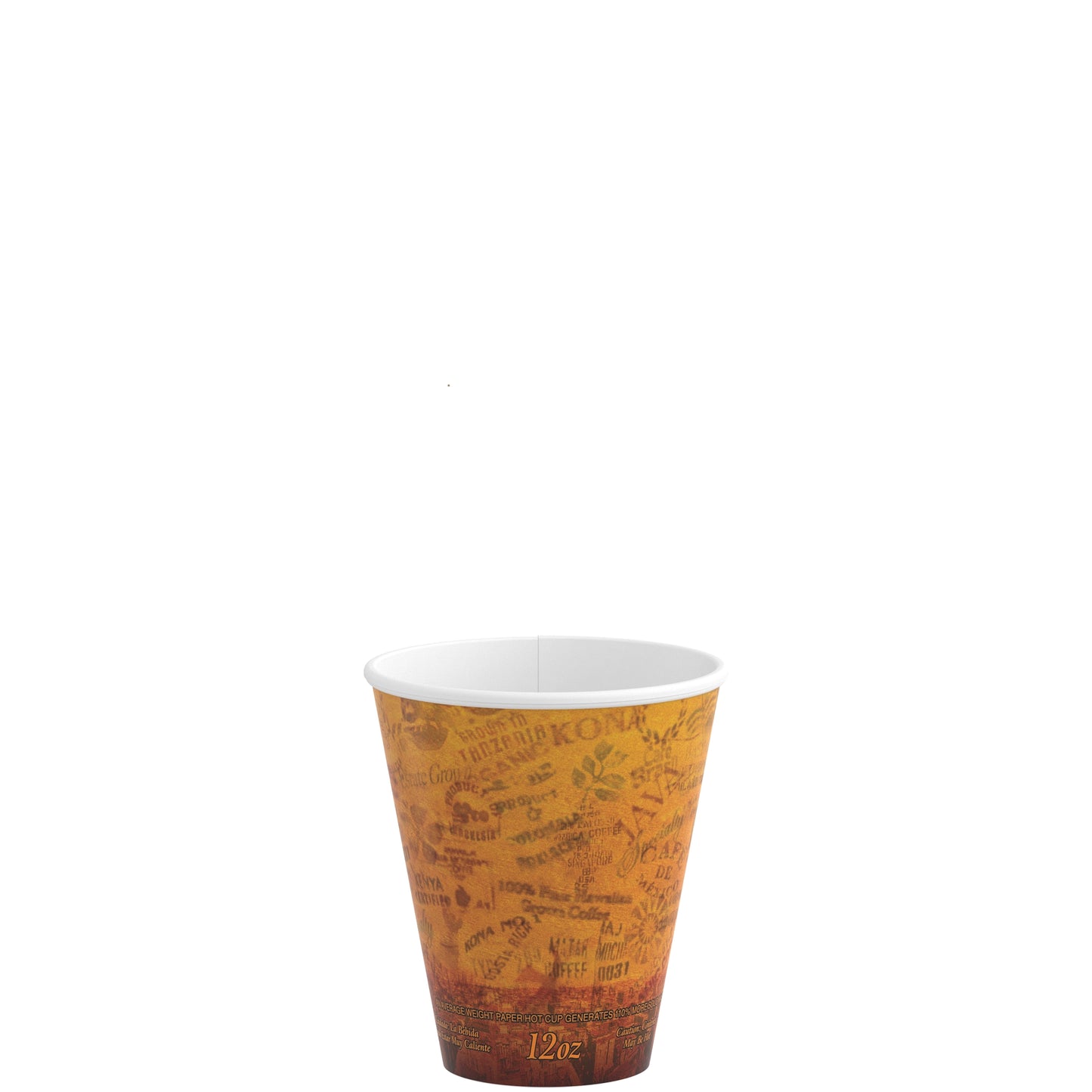 Dart Mfg. Paper Wrapped Foam Cup "Escape" Print 12 oz. 12U16ESC - 1000/Case