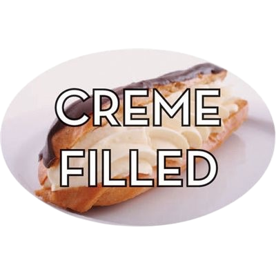 Standard Flavor Label Crème Filled - 500/Roll