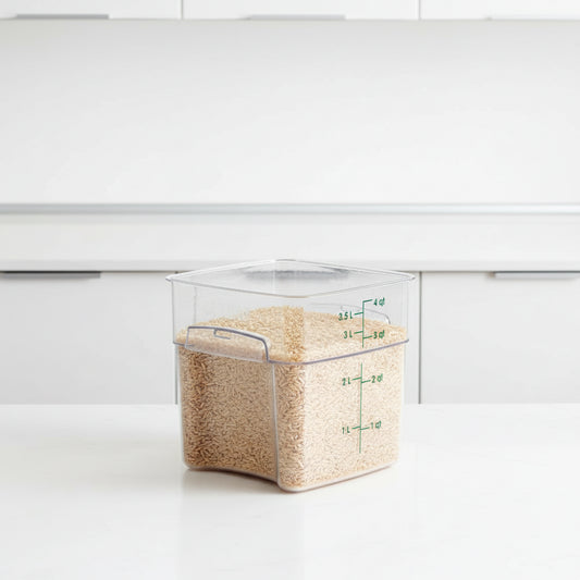Cambro Clear Square Fresh Pro Food Storage Container 4 Qt. 4SFSPROCW135