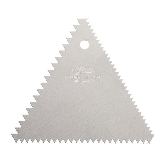 Ateco Triangle Decorating Comb Aluminum 4" x 4" 1446