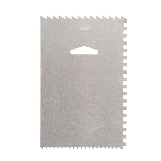 Ateco Aluminum Decorating & Icing Comb 6"x4" 1447