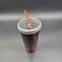 Solo Clear Lid With Straw Slot For 32 oz. Cup 636TS - 50/Pack