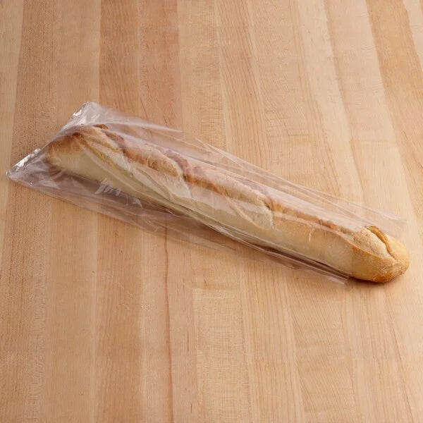 Poly Bread Bag Clear 5-1/2" x 3" x 29" - 1000/Case