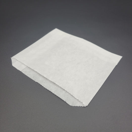 French Fry Bag Medium White 4-1/2" x 4-1/2" - 2000/Case