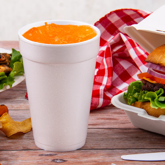 Dart Mfg. White Foam Cup 16 oz. 16J16 - 1000/Case