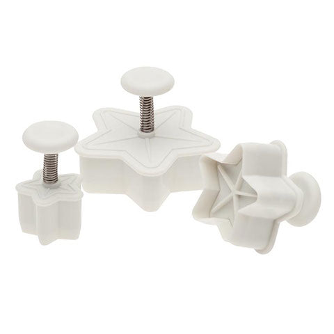 Ateco 3-Piece Star Plunger Cutter Set 1958
