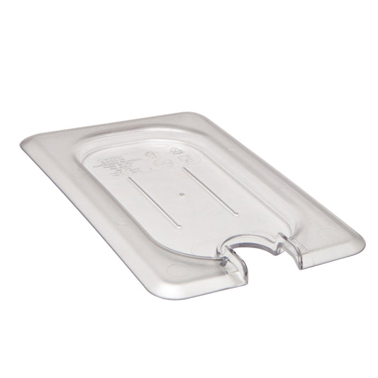 Cambro Camwear Poly Food Pan Cover Notched 1/9 Size 90CWCN135
