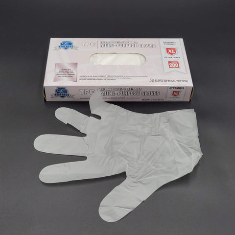 Thermoplastic Gloves Clear X-Large - 200/Case