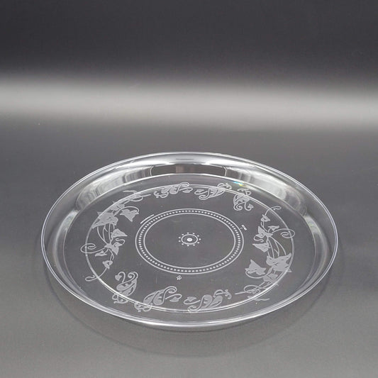 EMI Yoshi Round Deli Mate Tray Clear 12" EMI-220C