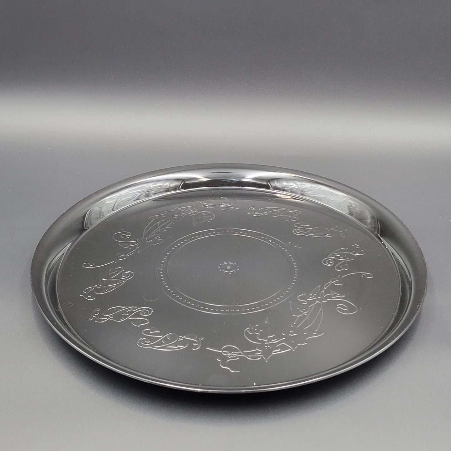 EMI Yoshi Round Deli Mate Tray Black 14" EMI-240B