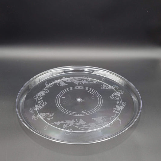 EMI Yoshi Round Deli Mate Cater Tray Clear 16" EMI-260C