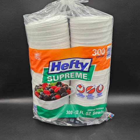 Hefty Supreme Foam Bowls Heavyweight 12 oz. - 300/Pack