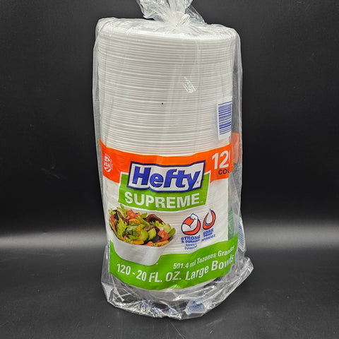Hefty Supreme 20 oz Foam Bowl White - 120/Pack