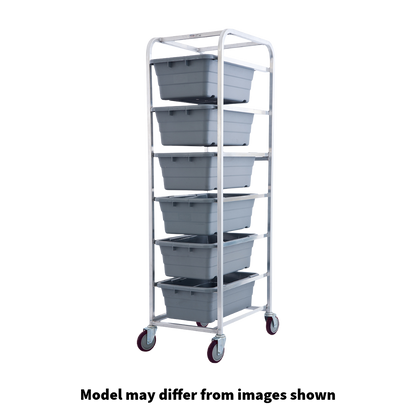 Winholt Mobile Aluminum 4-Lug Cart with (4) Gray Lugs 52"H