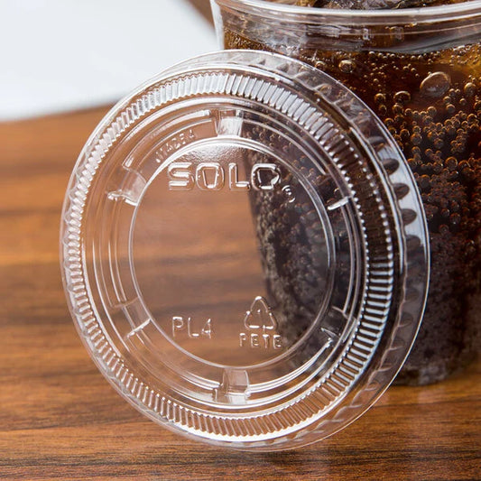 Solo Clear Plastic Portion Cup Lid 3.25 - 5 oz. PL4N - 2500/Case