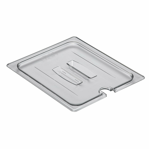 Camwear Poly Food Pan Cover Notched 1/2 Size 20CWCHN135