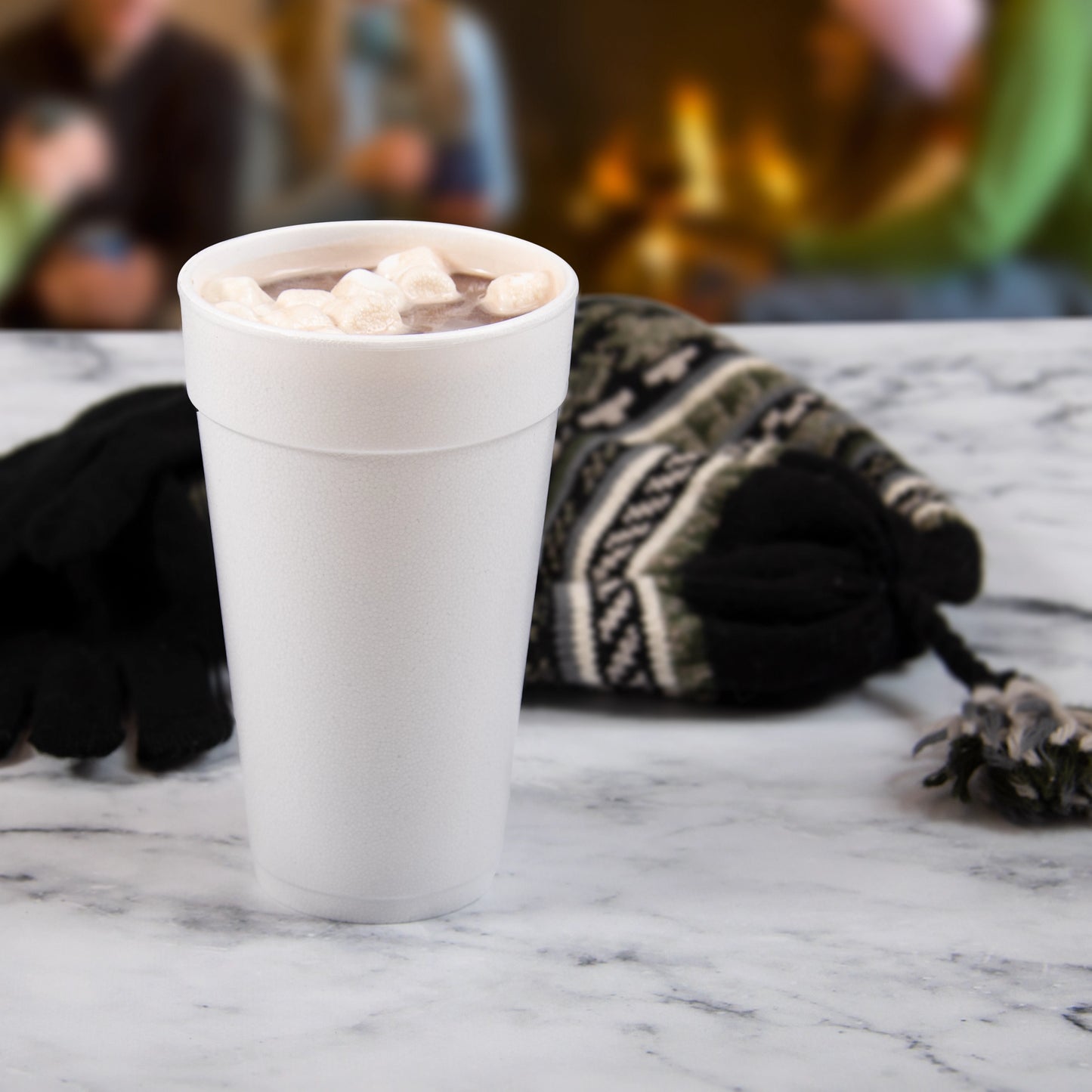 Dart Mfg. White Foam Cup 20 oz. 20J16 - 500/Case