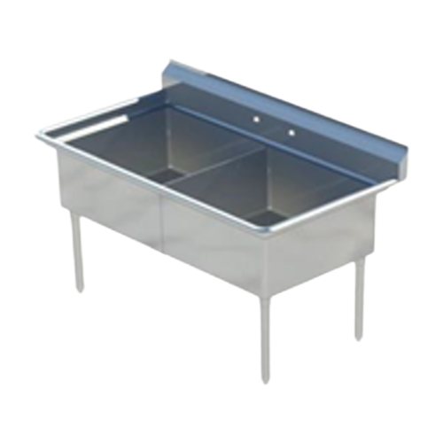 Falcon Stainless Steel Two Compartment Economy Sink 38"W