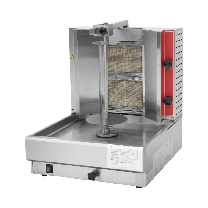 Comstock Castle CCVB-2 45 lb. Commercial Gas Vertical Gyro & Shawarma Broiler