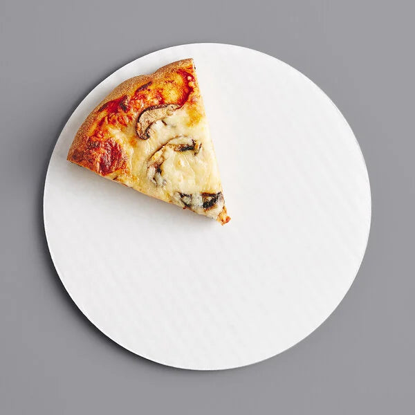 Corrugated Pizza Circle White 9" - 100/Case