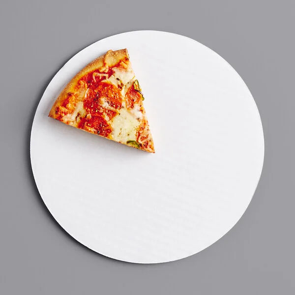 Corrugated Pizza Circle White 10" - 100/Case