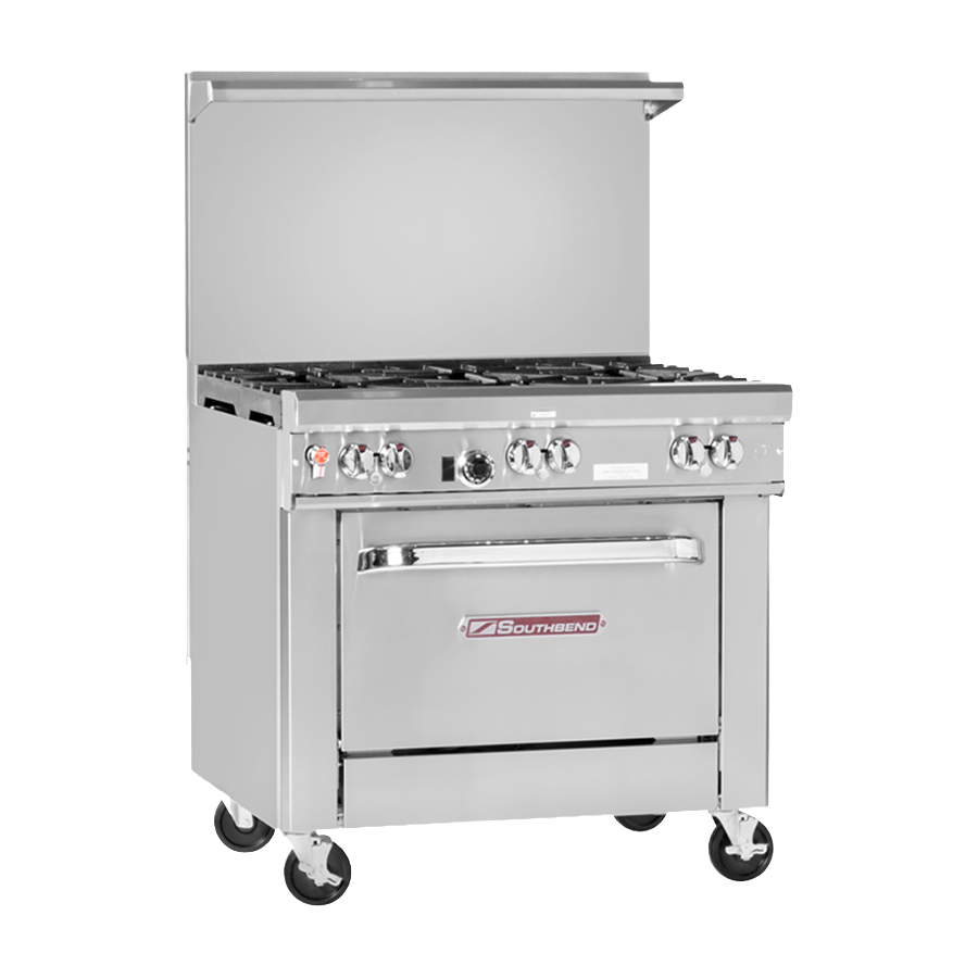 Southbend Restaurant Range Stainless Steel Gas 36" W With (5) Burners