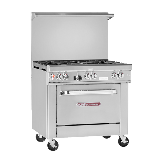 Southbend Restaurant Range Stainless Steel Gas 36" W With (5) Burners