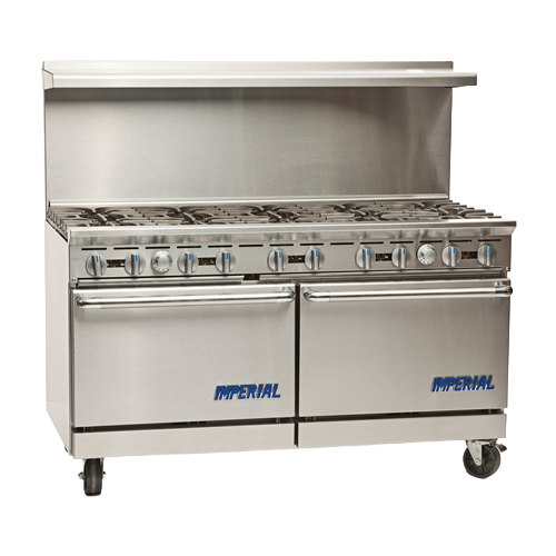 Imperial Stainless Steel Gas Restaurant Range Ten Burners 60" Wide