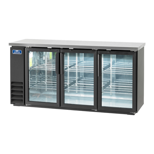 Falcon Two-Section Side Mount Reach In Back Bar Refrigerator 73" Wide