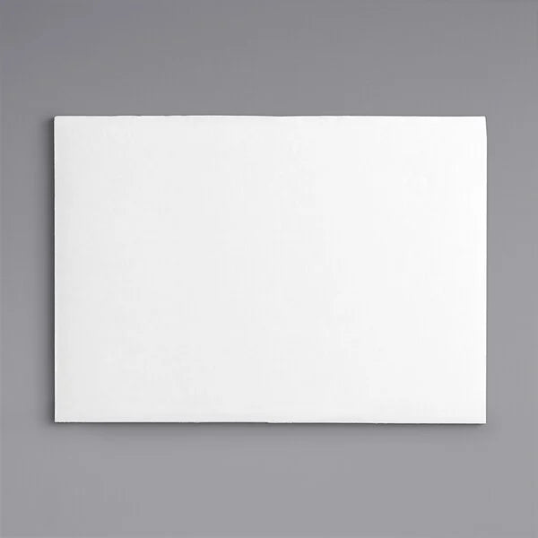 1/4 Size Cake Pad/Board White 14" x 10" - 100/Case