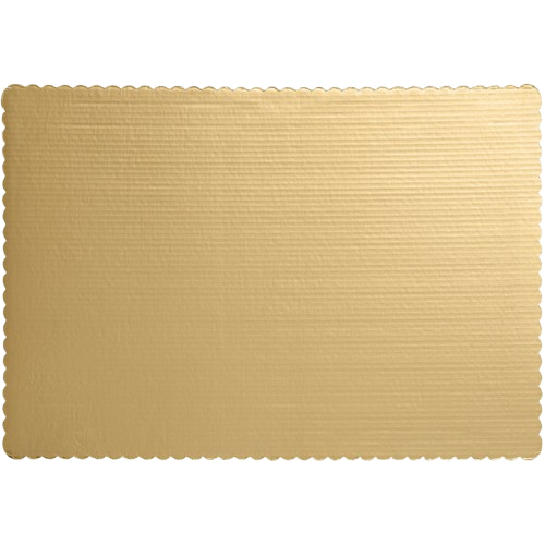 1/4 Size Cake Pad/Board Gold 14" x 10" - 100/Case